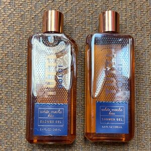 Bath and body white mocha kiss body wash set (see comments)